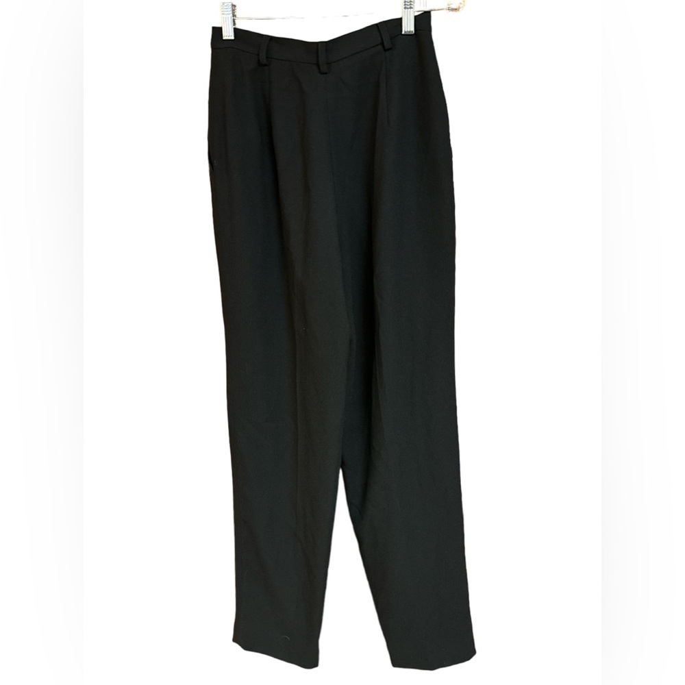 Evan-Picone Best in Black Black Crepe Pleated Front Dress Trousers NWT S4 - Picture 2 of 10